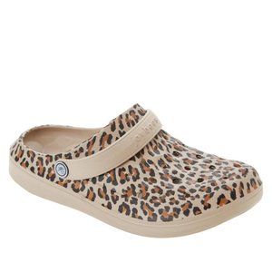 joybees Varsity Clogs Leopard Sz 7